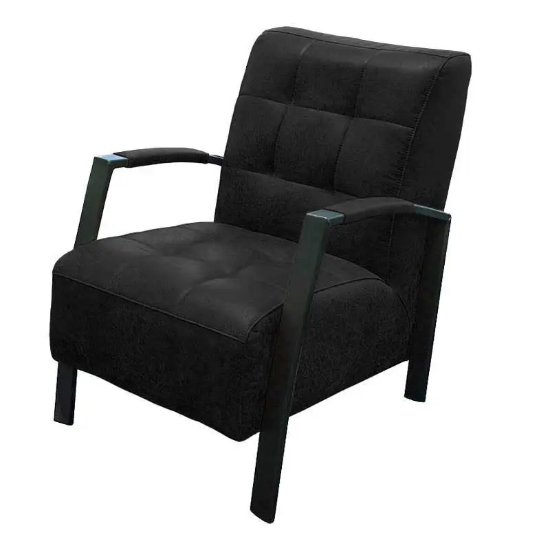 Actieprijs Fauteuil - Elba - leer Colorado antraciet 01