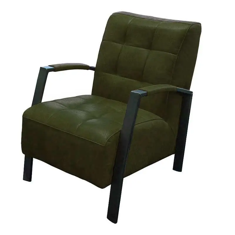Fauteuil - Elba - leer Colorado groen 08 Korting