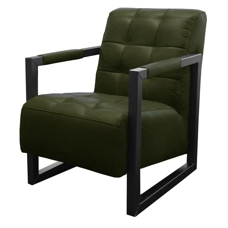 Fauteuil - Salina - leer Colorado groen 08 Lage Prijs