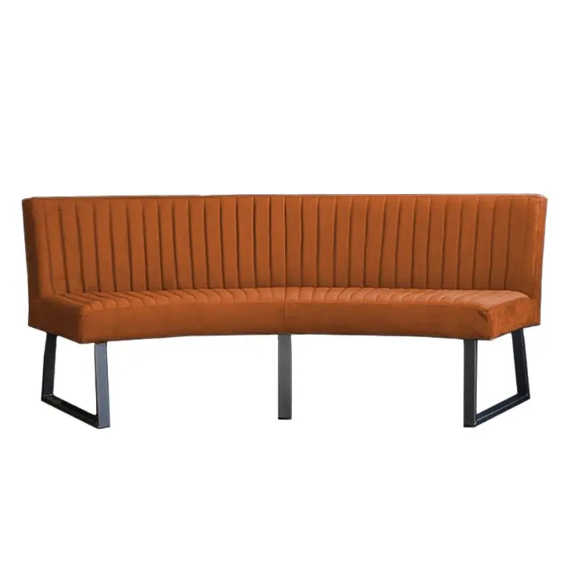 Speciale Aanbieding Eetkamerbank - Hengelo - stof Element koper 09 - geschikt voor ovale tafel 240 cm