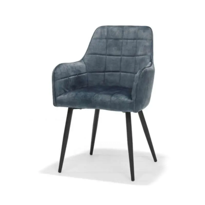 Eetkamerstoel - Donovan - stof Adore blauw Speciale Aanbieding