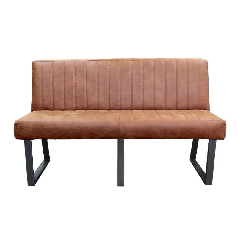 Alleen Vandaag Eetkamerbank - Hengelo - leer Missouri cognac 03 - 160 cm