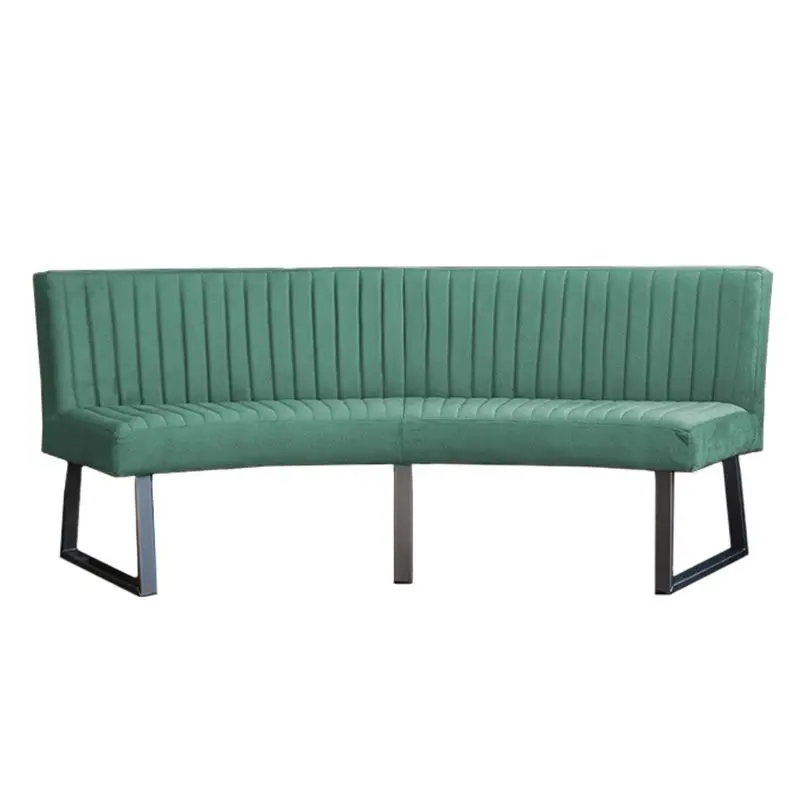 Eetkamerbank - Hengelo - stof Element turquoise 15 - geschikt voor ovale tafel 240 cm Must-Have