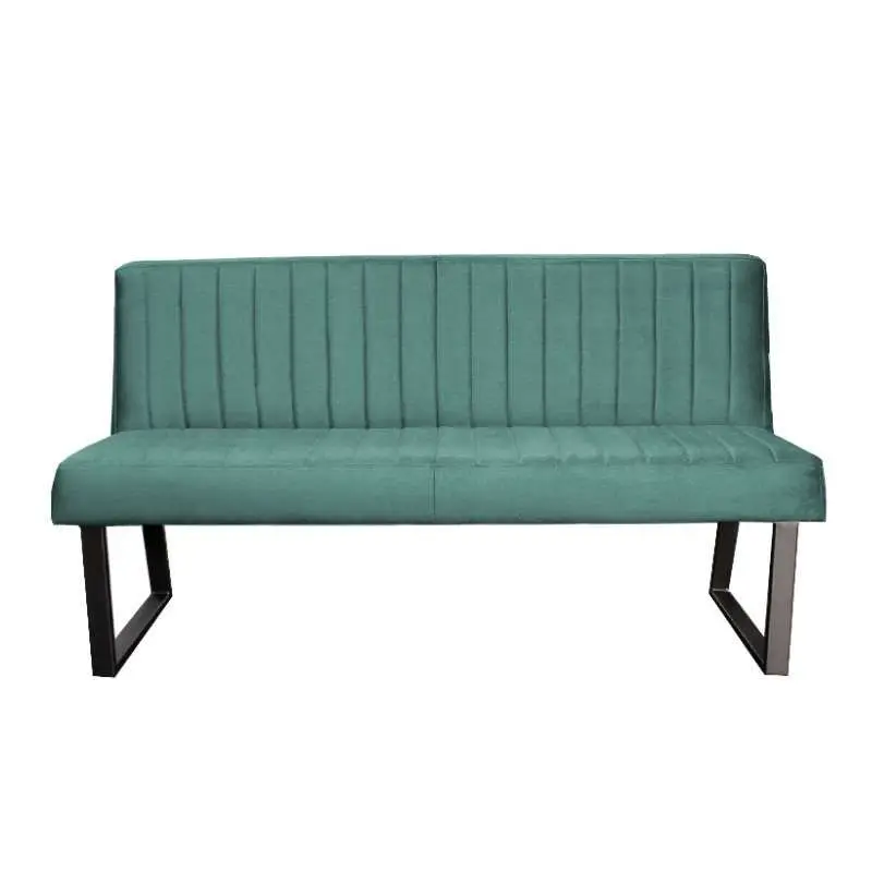 Eetkamerbank - Hengelo - stof Element turquoise 15 - 140 cm Direct Verzonden