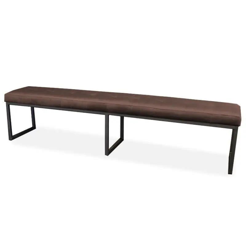 Alleen Vandaag Eetkamerbank - Atlanta - stof Element donkerbruin 25 - 200 cm