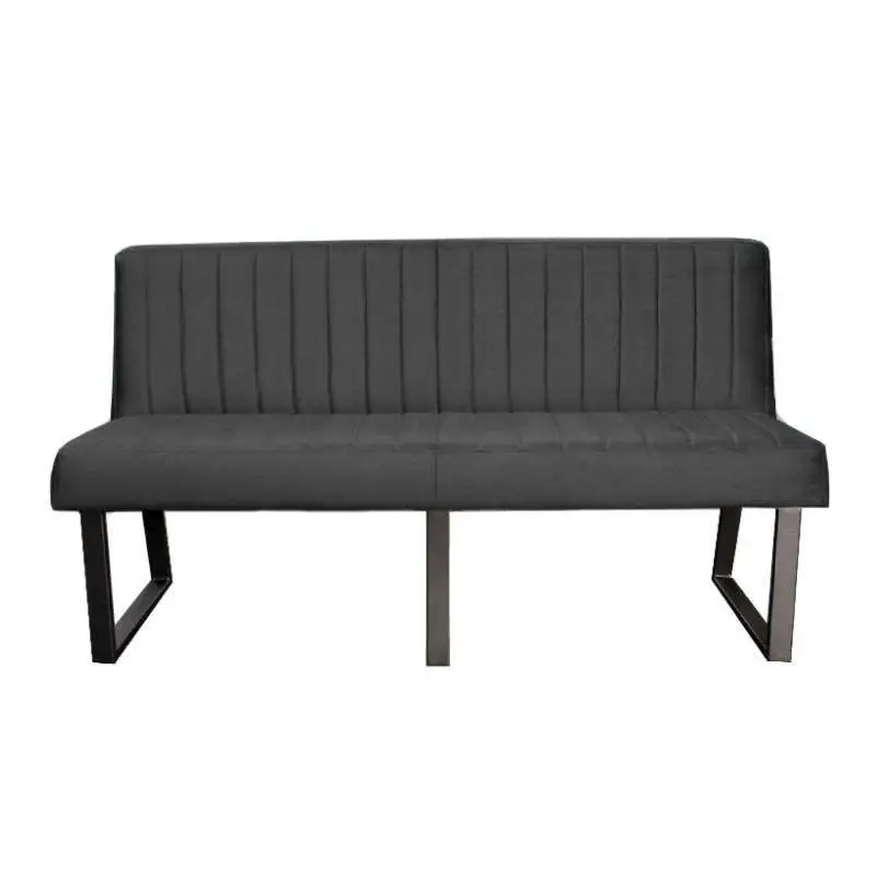 Superprijs Eetkamerbank - Hengelo - stof Element donkergrijs 22 - 160 cm