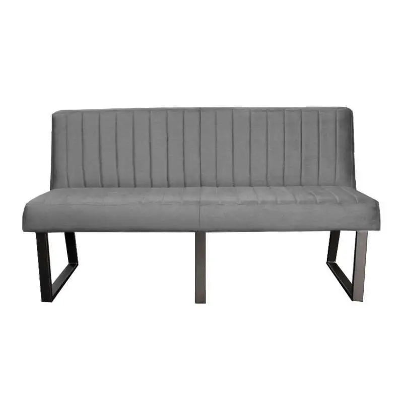 Premium Eetkamerbank - Hengelo - stof Element cementgrijs 23 - 220 cm