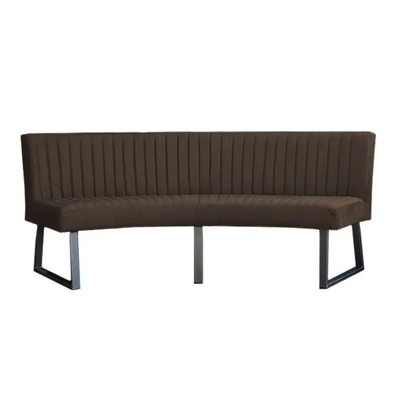 Gratis Retour Eetkamerbank - Hengelo - stof Element antraciet 02 - geschikt voor ovale tafel 240 cm