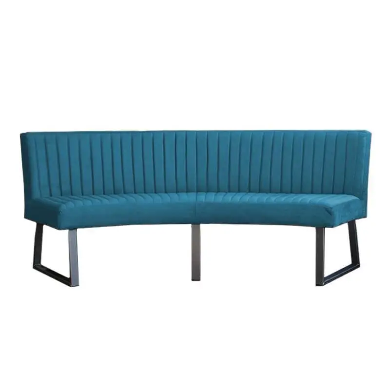 Express Levering Eetkamerbank - Hengelo - stof Element azure 21 - geschikt voor ovale tafel 240 cm