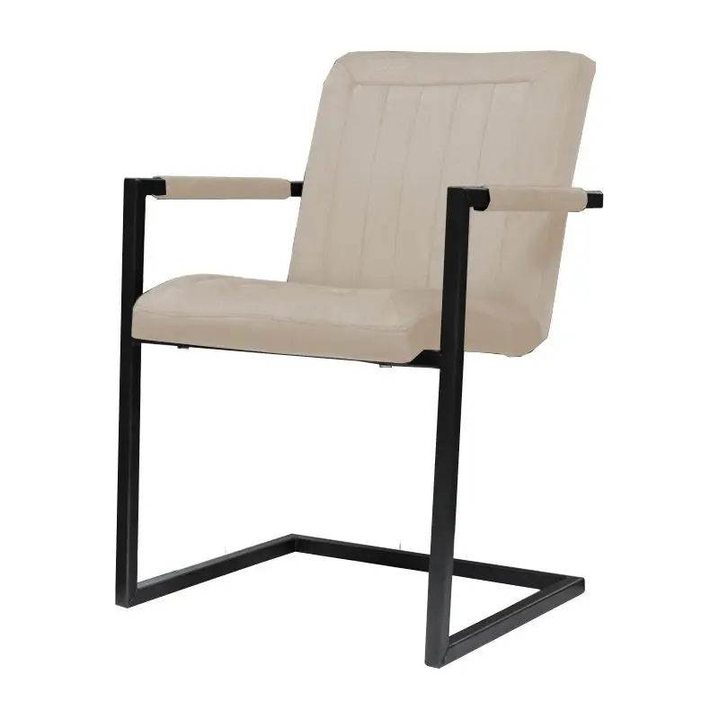 Eetkamerstoel - Lara met leuning - stof Element beige 06 Flitsaanbieding