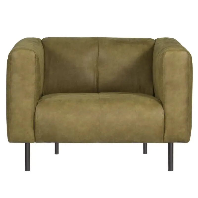 Favoriet Fauteuil - Almada - leer Bull groen 59