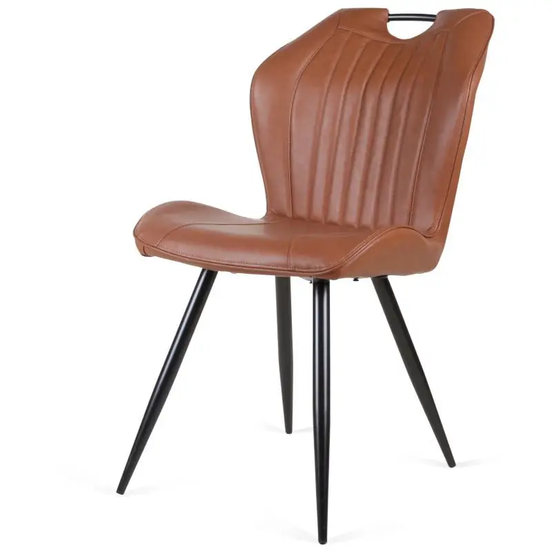 Eetkamerstoel - Cobra - leer Vintage cognac Gratis Retour