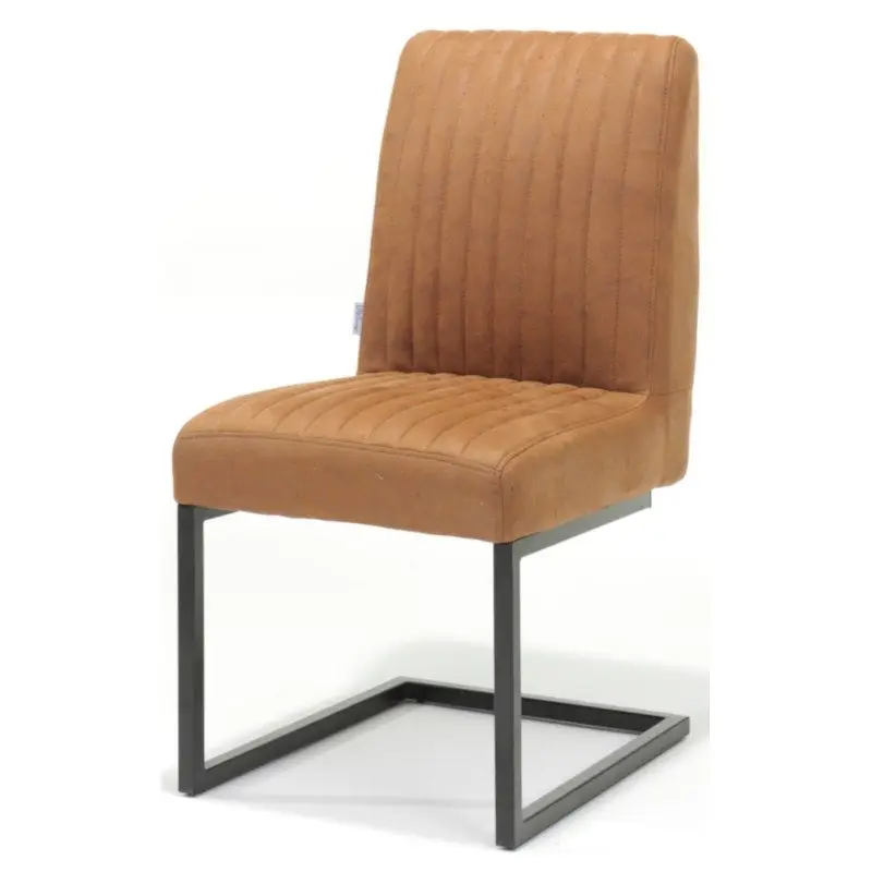 Gecertificeerd Eetkamerstoel - Sanne - Lederlook Soft Cognac