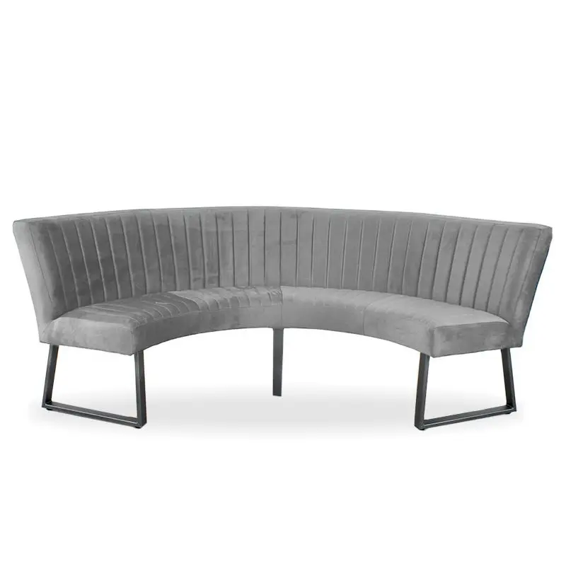 Eetkamerbank - Hengelo - stof Element lichtgrijs 04 - geschikt voor tafel 150 cm Finale Uitverkoop