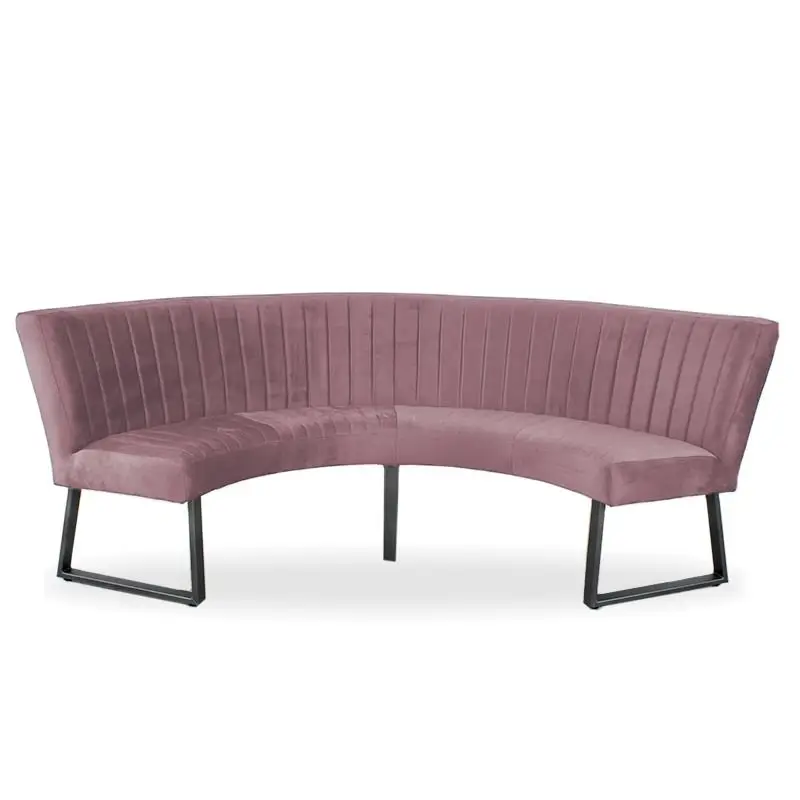 Hoge Kwaliteit Eetkamerbank - Hengelo - stof Element roze 10 - geschikt voor tafel 130 cm