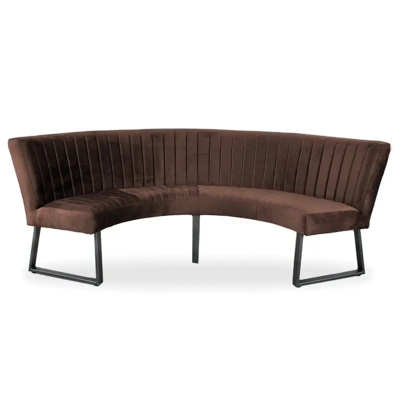 Eetkamerbank - Hengelo - stof Element donkerbruin 25 - geschikt voor tafel 130 cm Hete Deal