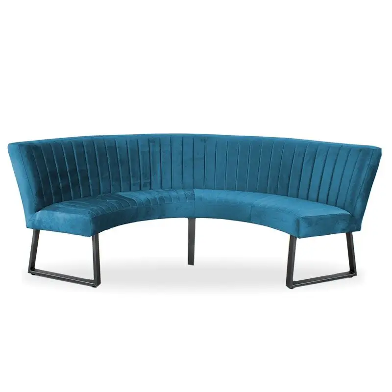Eetkamerbank - Hengelo - stof Element azure 21 - geschikt voor tafel 130 cm Gratis Retour