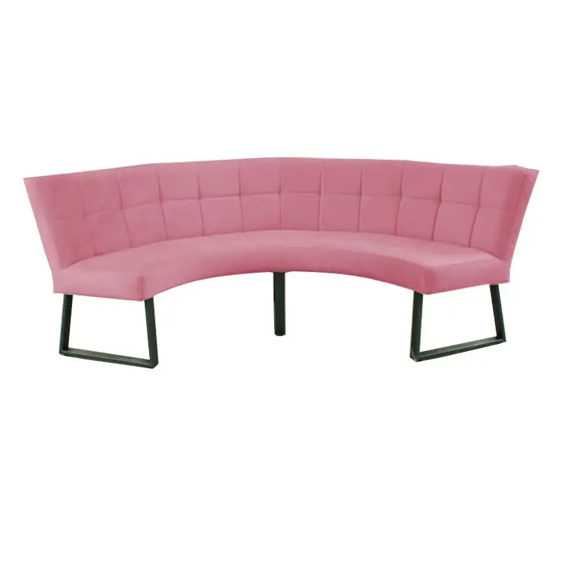 Must-Have Eetkamerbank - Amsterdam - stof Element roze 10 - geschikt voor tafel 130 cm