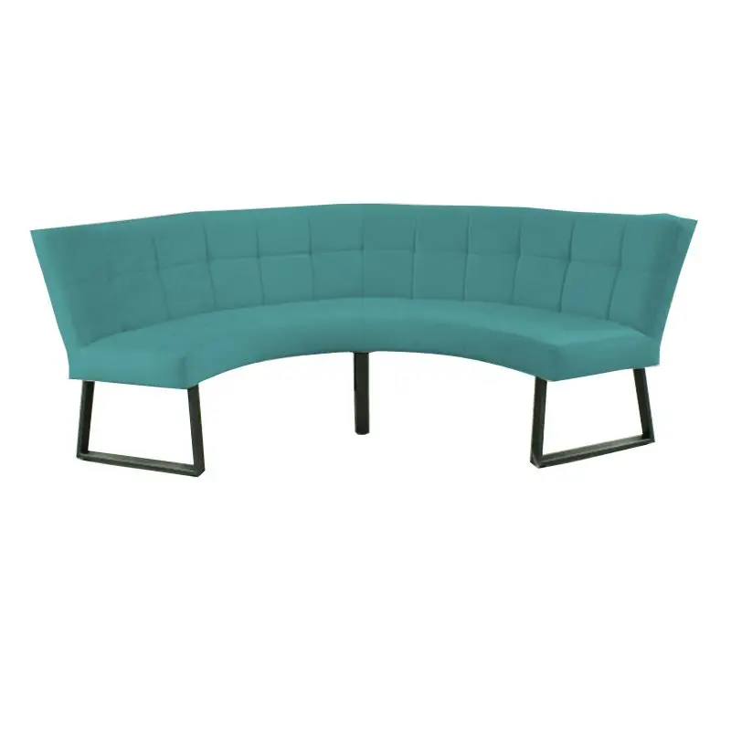 Speciale Aanbieding Eetkamerbank - Amsterdam - stof Element turquoise 15 - geschikt voor tafel 150 cm