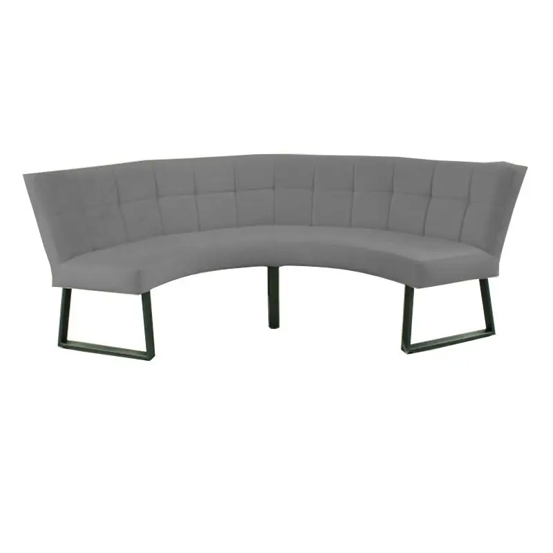 Tijdelijk Beschikbaar Eetkamerbank - Amsterdam - stof Element cementgrijs 23 - geschikt voor tafel 150 cm