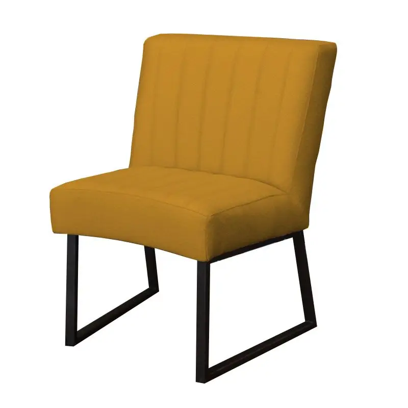 Eetkamerstoel - Hengelo - geschikt voor ronde tafel - stof Element goud 08 Weekendaanbieding