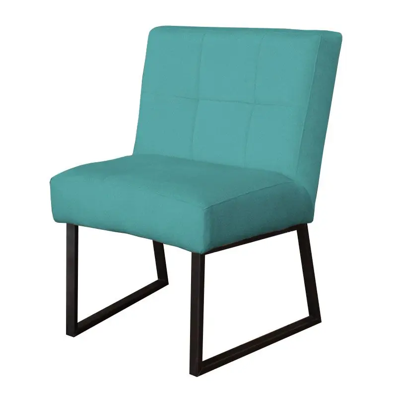 Eetkamerstoel - Amsterdam - geschikt voor ronde tafel - stof Element turquoise 15 Koopje