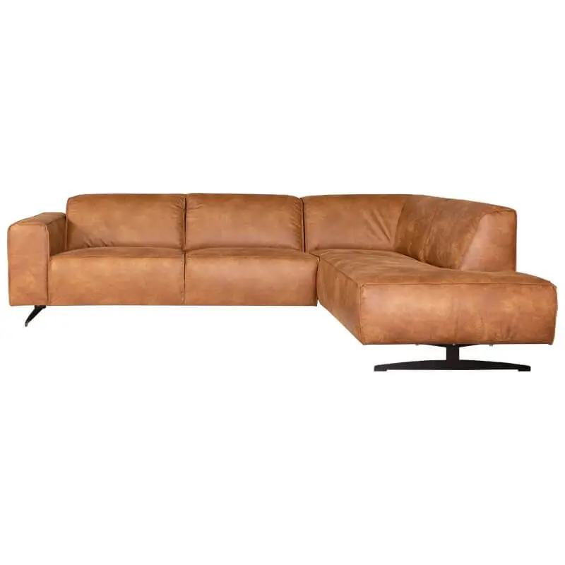 Weekendaanbieding Hoekbank - Lambada - rechts - leer Colorado cognac 03
