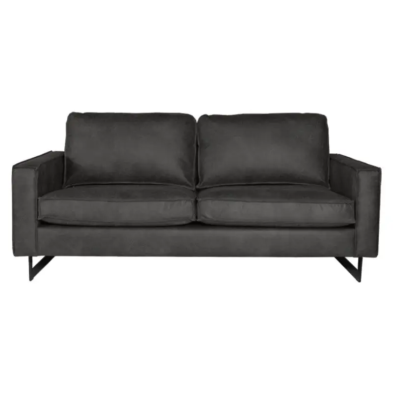 2 zitsbank - Riverdance - leer Colorado antraciet 01 Shop Nu