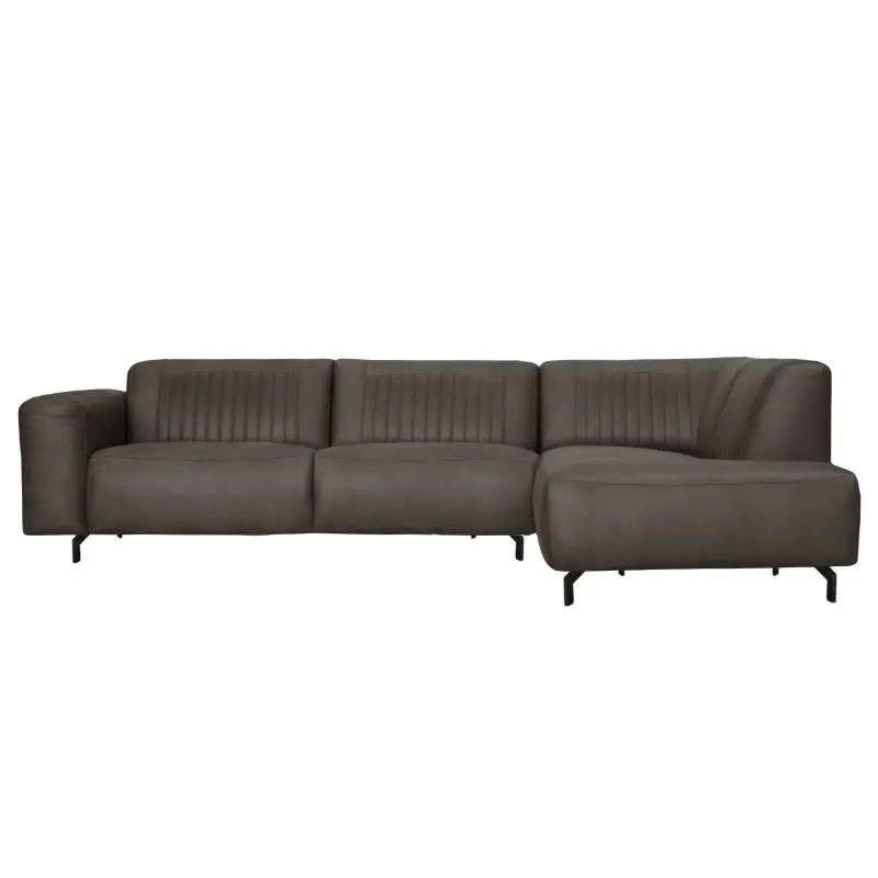Fabrieksprijs Hoekbank - Bolero - rechts - stof Kentucky antraciet 01