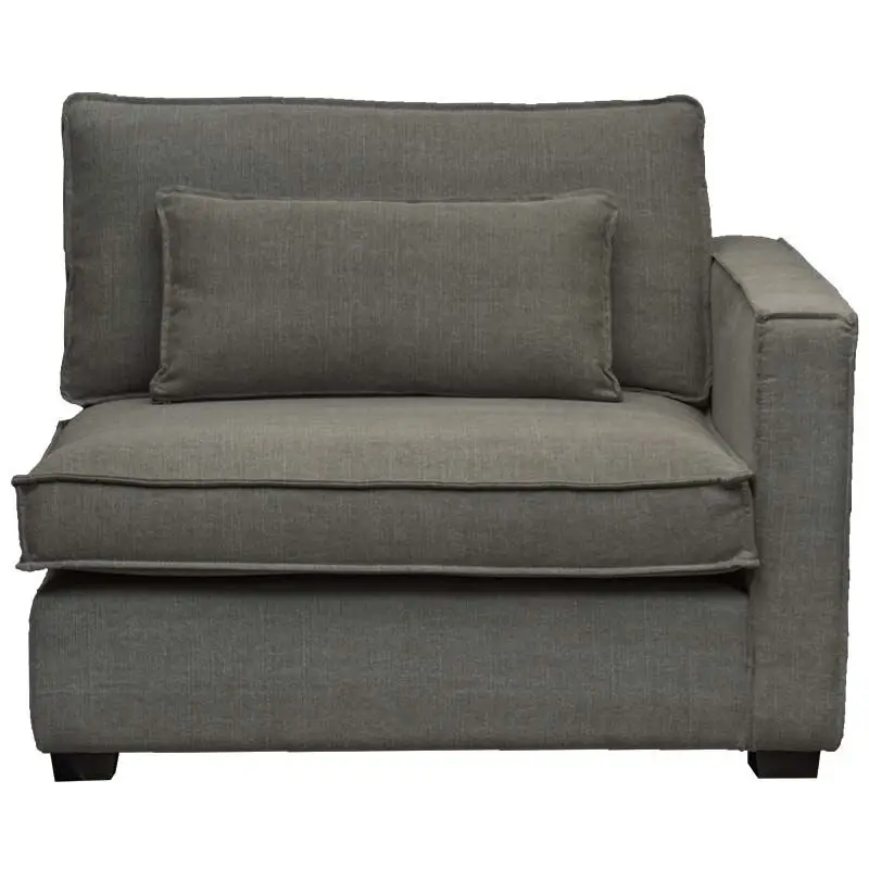 Zitmodule Mazur armleuning rechts - stof Kiss grijs 66 Exclusieve Aanbieding