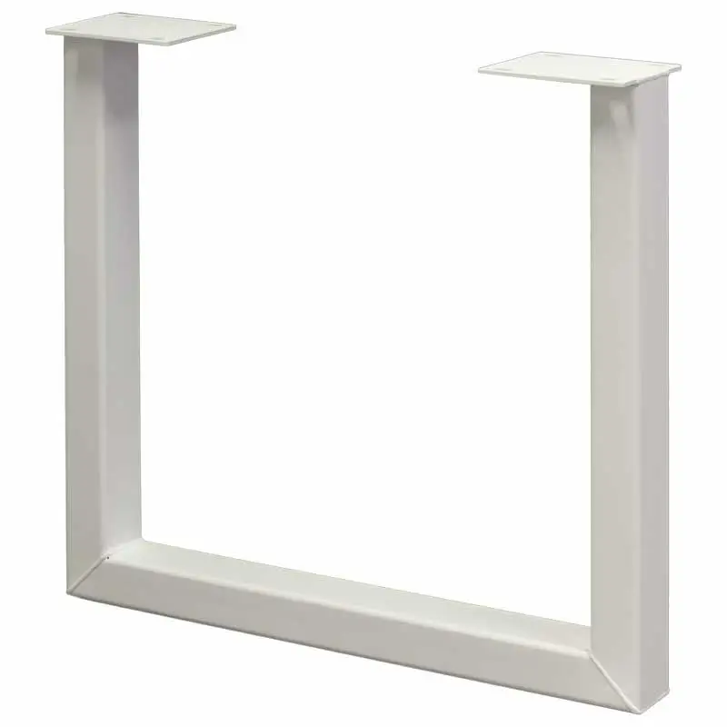 Industrieel onderstel U-poot - wit metaal - 6 x 8 cm (set 脿 2 stuks) Shop Nu