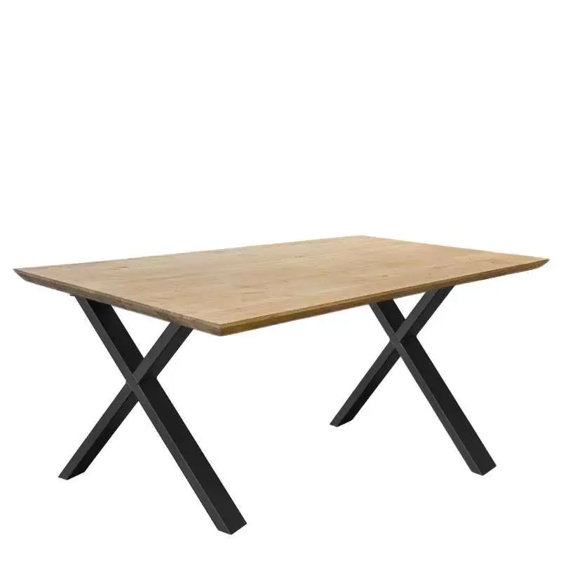 Industriële eettafel eiken Castle Line verjongd - 200 x 100 cm - Bladdikte 4,5 cm - Diverse poten Meest Verkocht