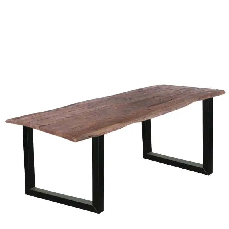 Boomstamtafel massief Acacia Oud Hout - 240 x 100 cm - Bladdikte 5 cm - Diverse poten Beperkte Voorraad