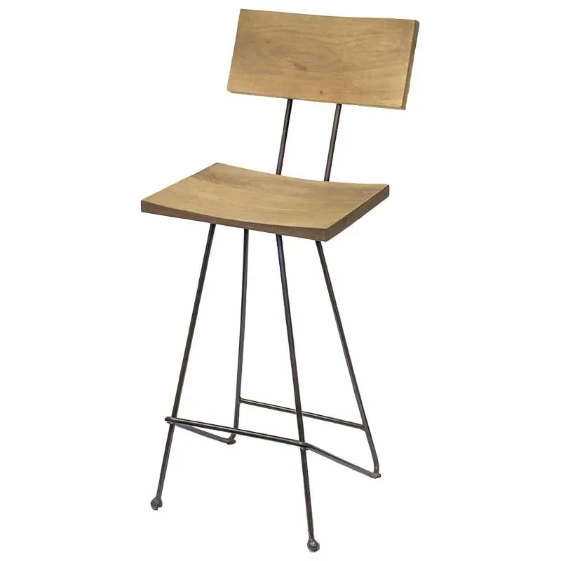 Barkruk hout&metaal - Zithoogte 65 cm Betrouwbaar