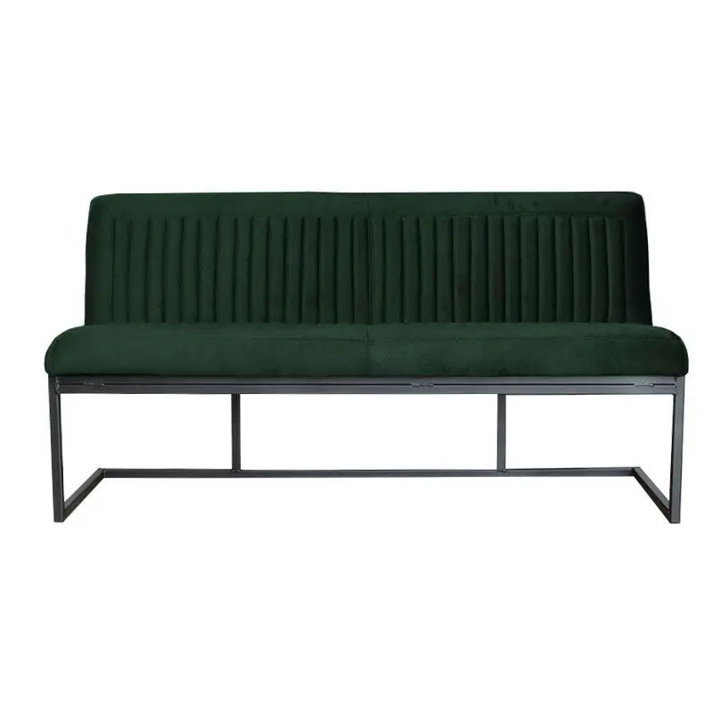 Direct Verzonden Eetkamerbank - Lara - stof Element groen 12 - 140 cm
