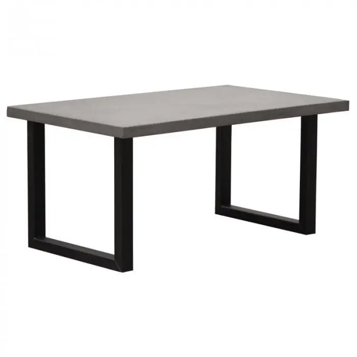 Eettafel betonlook - 220 x 100 cm - Bladdikte 5 cm - U-poot Uitverkoop