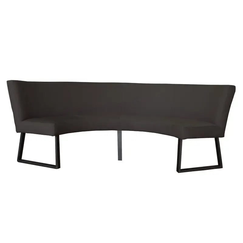 Gratis Retour Eetkamerbank - Rotterdam - stof Element antraciet 01 - geschikt voor tafel 130 cm