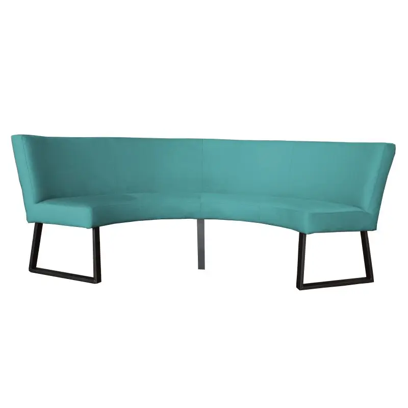 Aanbieding Eetkamerbank - Rotterdam - stof Element turquoise 15 - geschikt voor tafel 150 cm