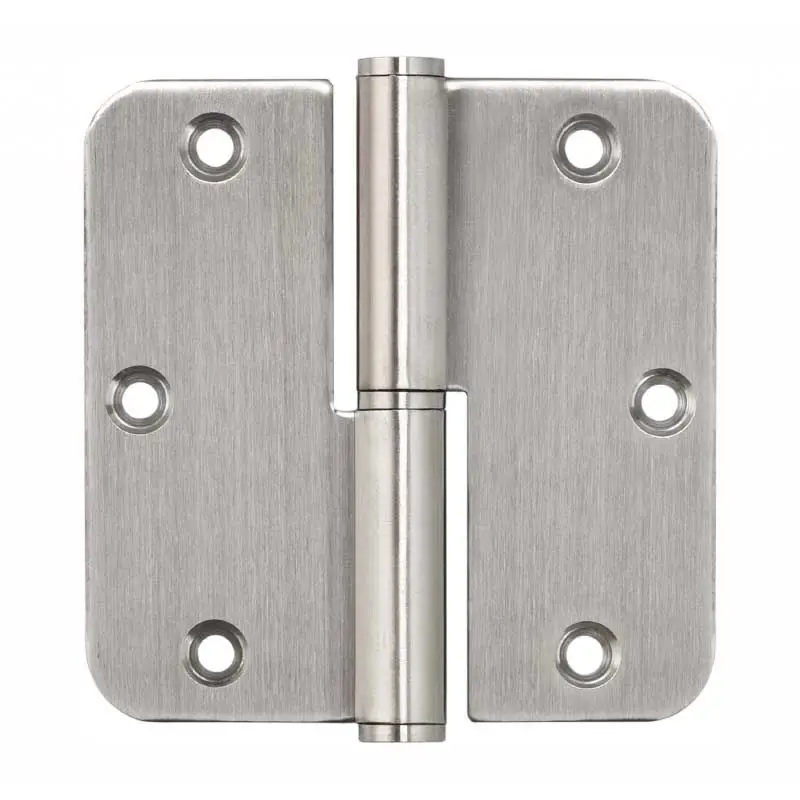 Bladpaumelle RVS - stompe deur rechtsdraaiend incl schroeven 89 x 89 mm (2 st) Beperkt Aanbod