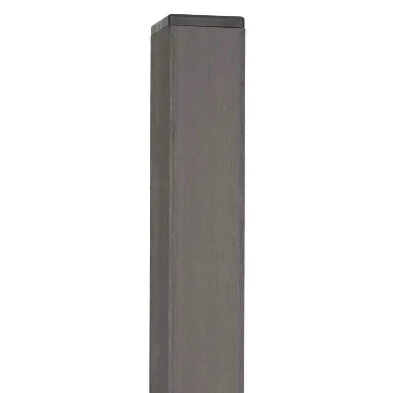Tuinpaal composiet Basic antraciet met houten kern 6,8 x 6,8 x 270 cm Express Levering
