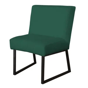 Tijdelijk Beschikbaar Eetkamerstoel - Rotterdam - geschikt voor ronde tafel - stof Element bosgroen 20