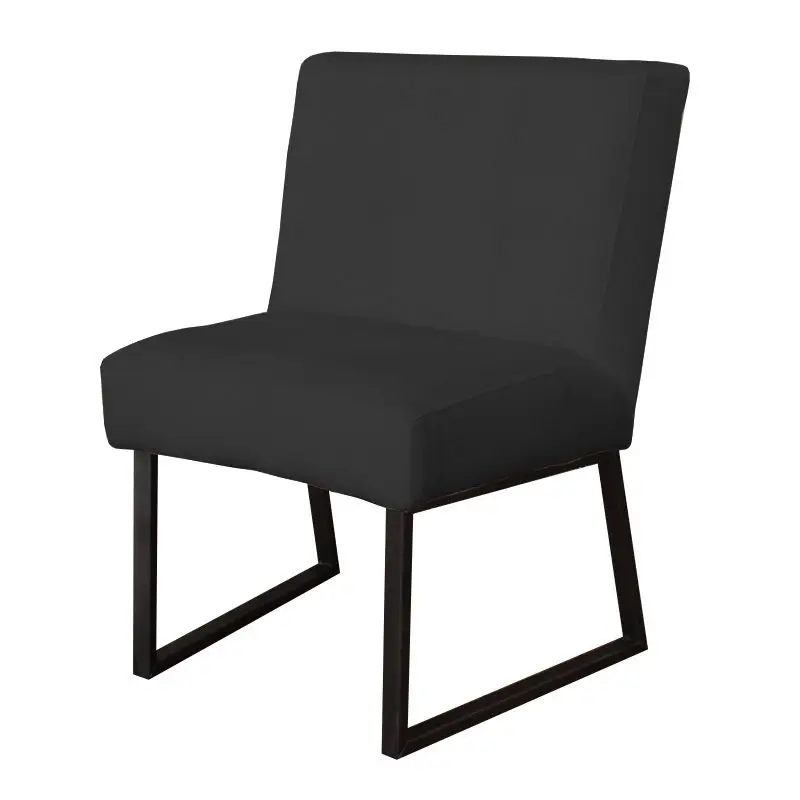 Eetkamerstoel - Rotterdam - geschikt voor ronde tafel - stof Element donkergrijs 22 Direct Beschikbaar