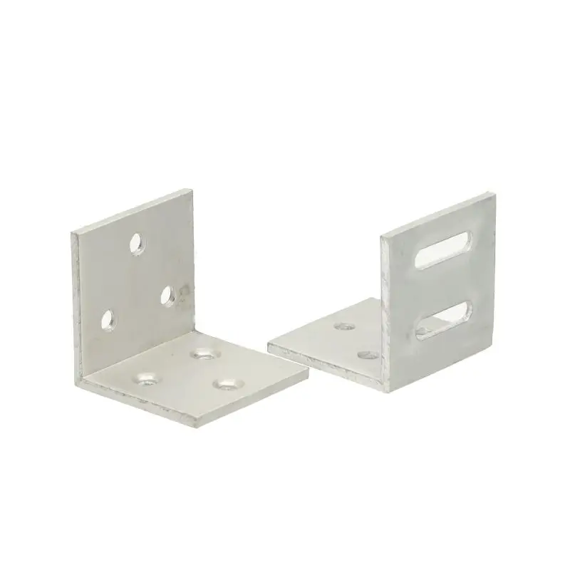 Bevestigingshoekjes 6 stuks blank aluminium met schroeven Koopje