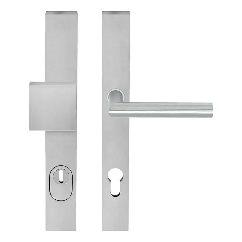 Dagaanbieding Veiligheidsset knop/kruk Forza - Claude I - Rechthoekig kerntrek - Mat RVS