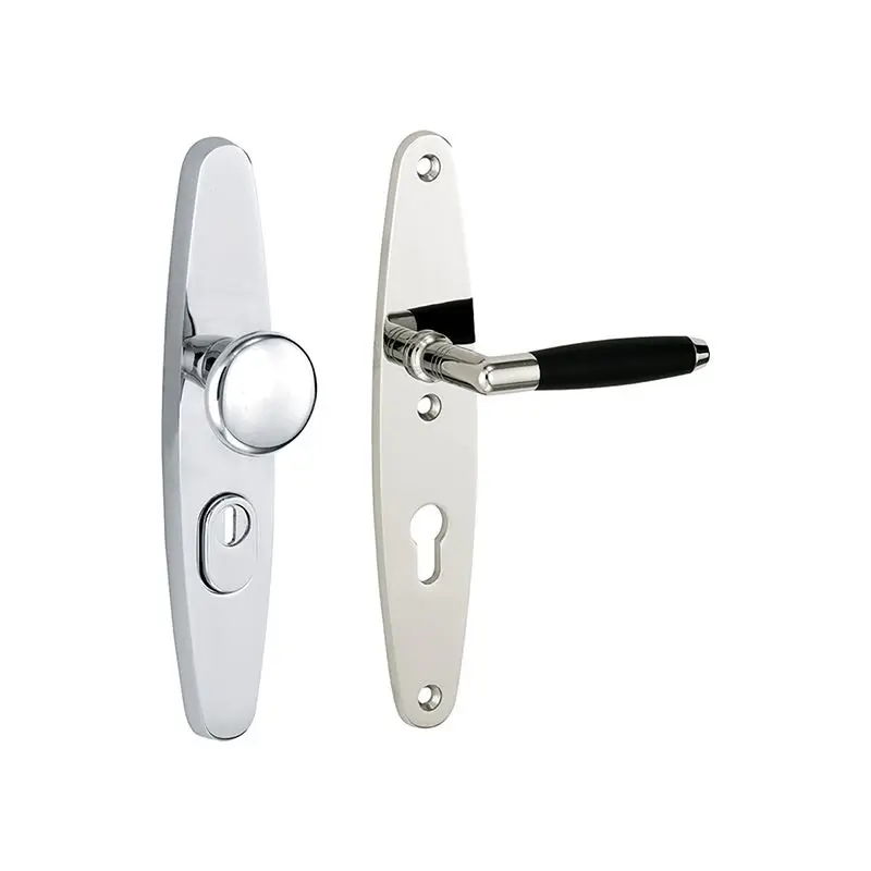 Veiligheidsset knop/kruk Forza - Marcus II ovaal kerntrek rechts - Mat Nikkel Shop Nu