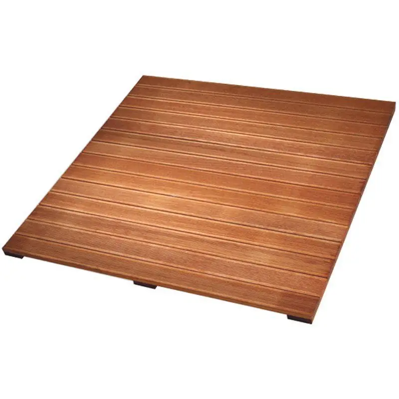 Beperkte Voorraad Terrastegel hardhout Bankirai 100 x 100 cm (30 mm) ribbel