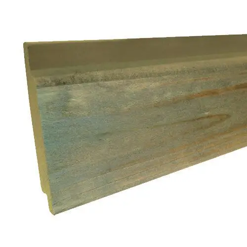 Rabatdeel vuren 1,8 x 14,4/12,7 cm halfhouts rabat groen geïmpregneerd Favoriet
