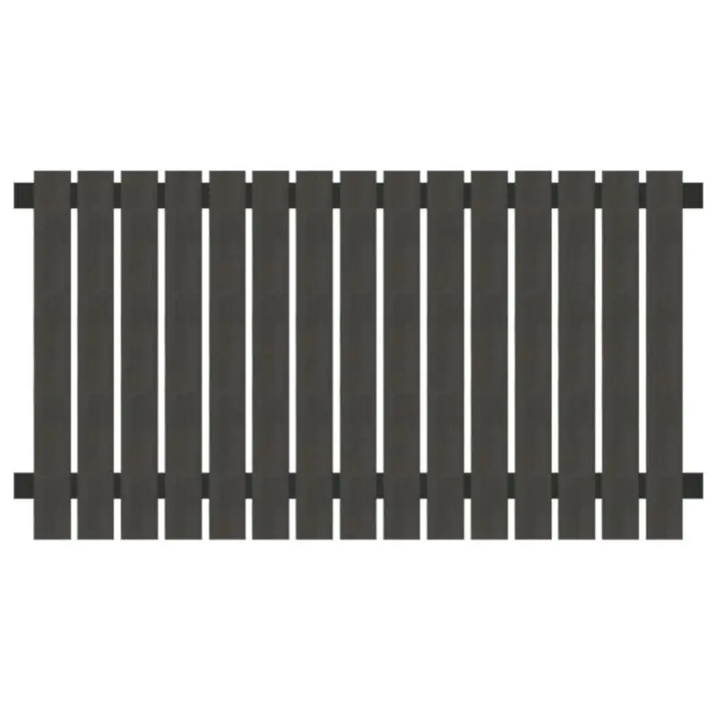 Uitverkoop Tuinhek composiet Dark Line antraciet met antraciet alu gepoedercoat frame (180 x 100 cm)