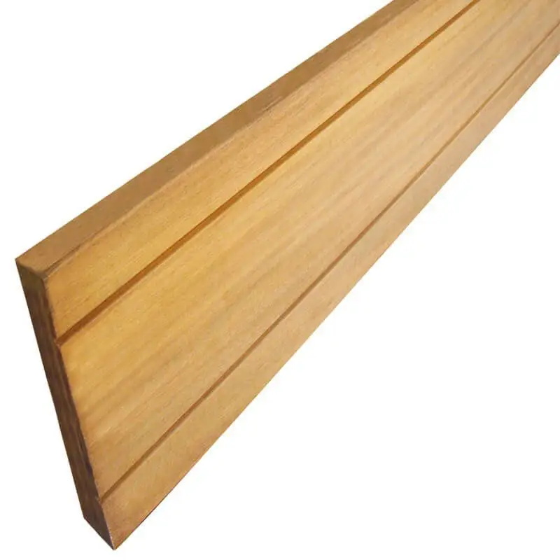 Schuttingplank hardhout bankirai 1,6 x 14,5 cm (245 cm) geschaafd v-groef Voordeelprijs