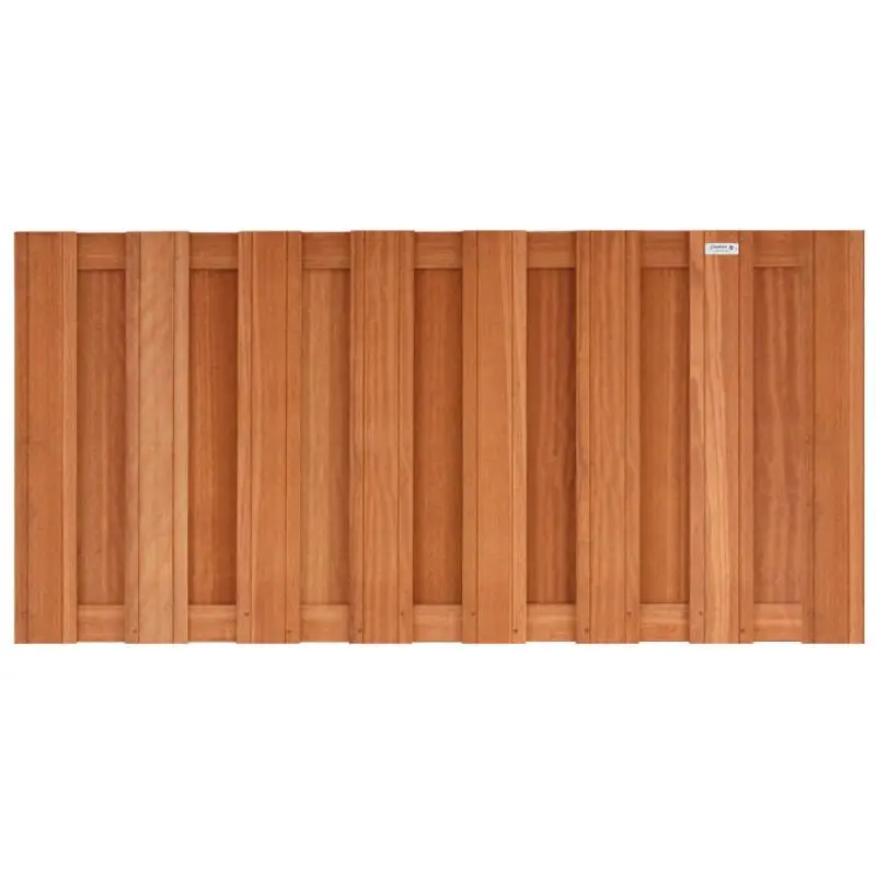 Tuinhek hardhout kempas recht 15L rvs (180 x 90 cm) Laatste Kans